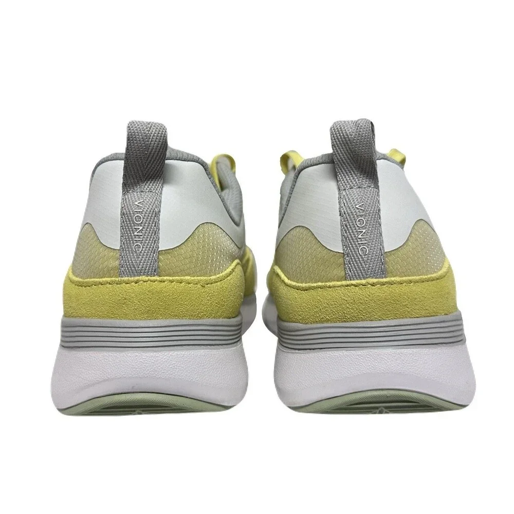 NEW Vionic Ayse Womens Size 9 Athletic Sneakers w Arch Support Acacia Yellow